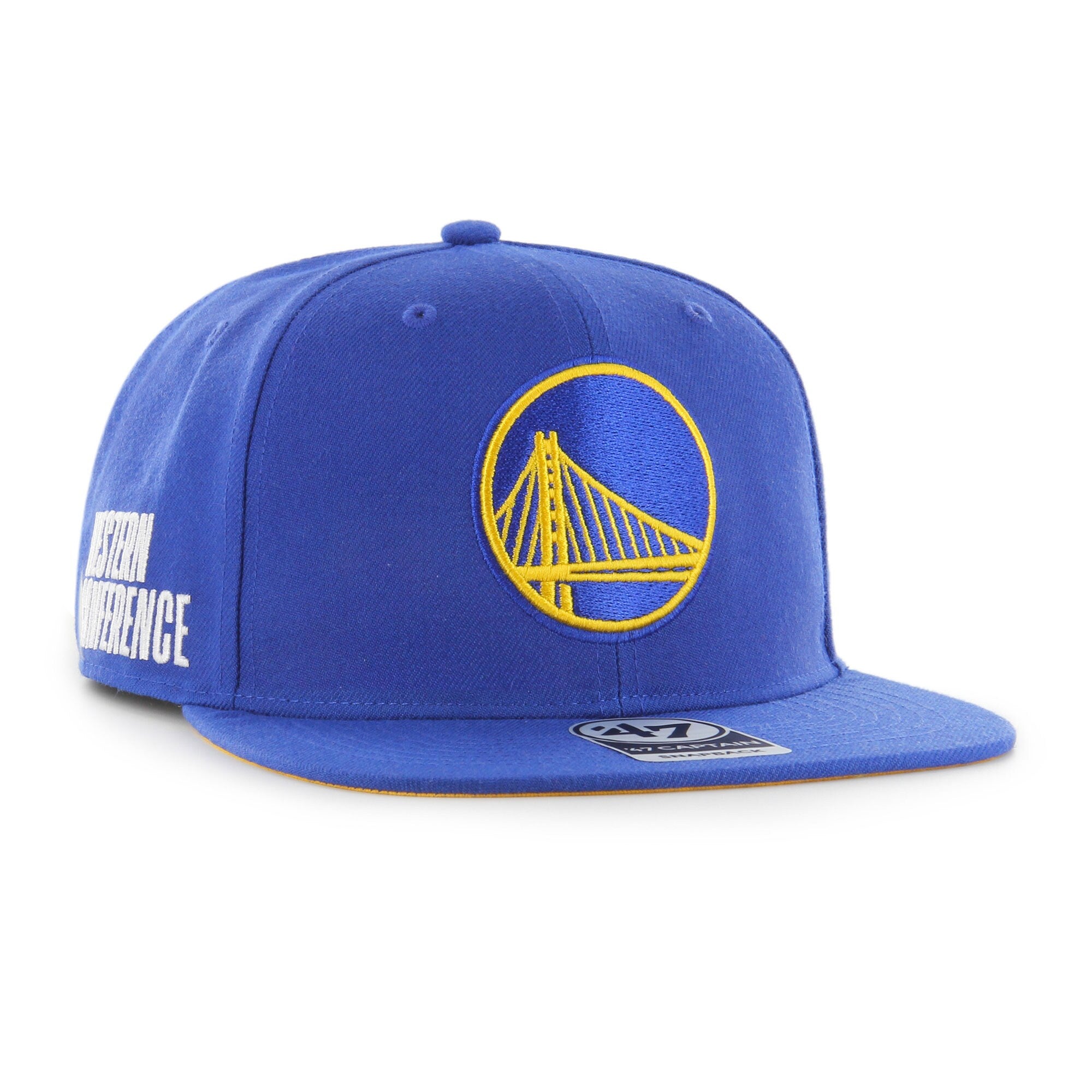 Golden State Warriors '47 Sure Shot Captain Snapback Hat - Royal