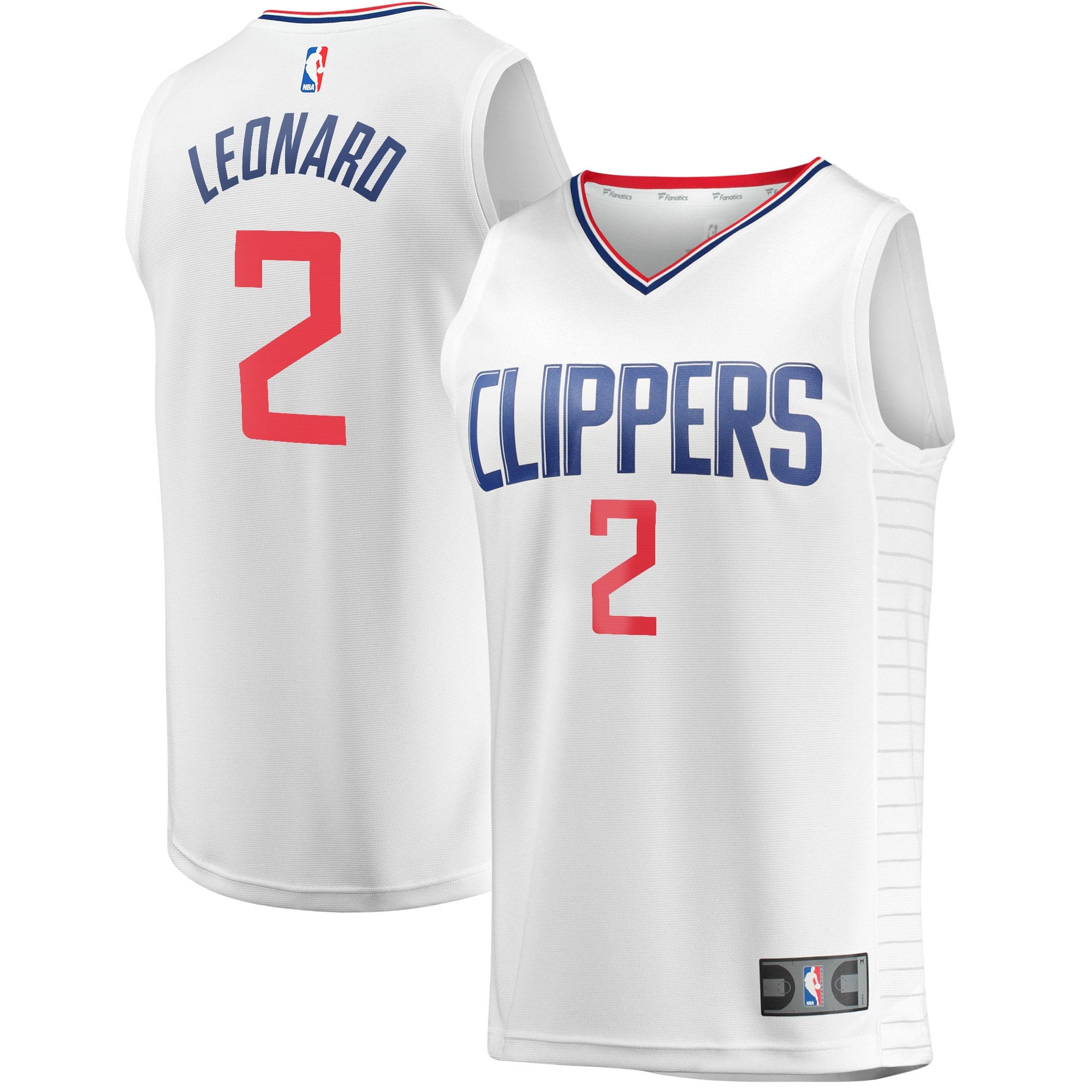 Kawhi Leonard LA Clippers Fanatics Branded Fast Break Player Jersey - Association Edition - White
