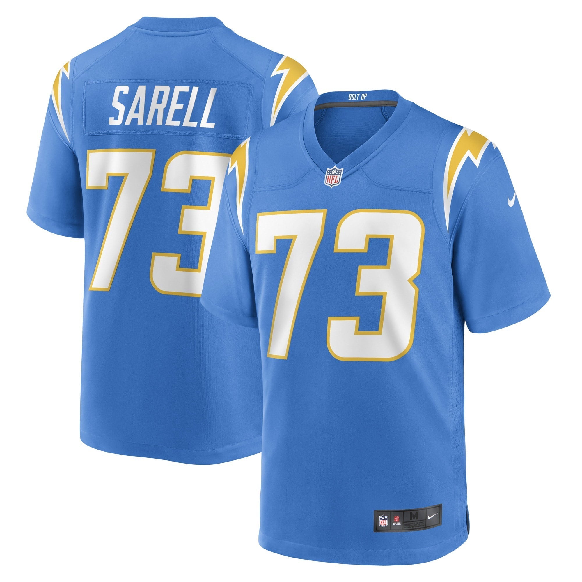 Men s Nike Foster Sarell Powder Blue Los Angeles Chargers Game Player Jersey