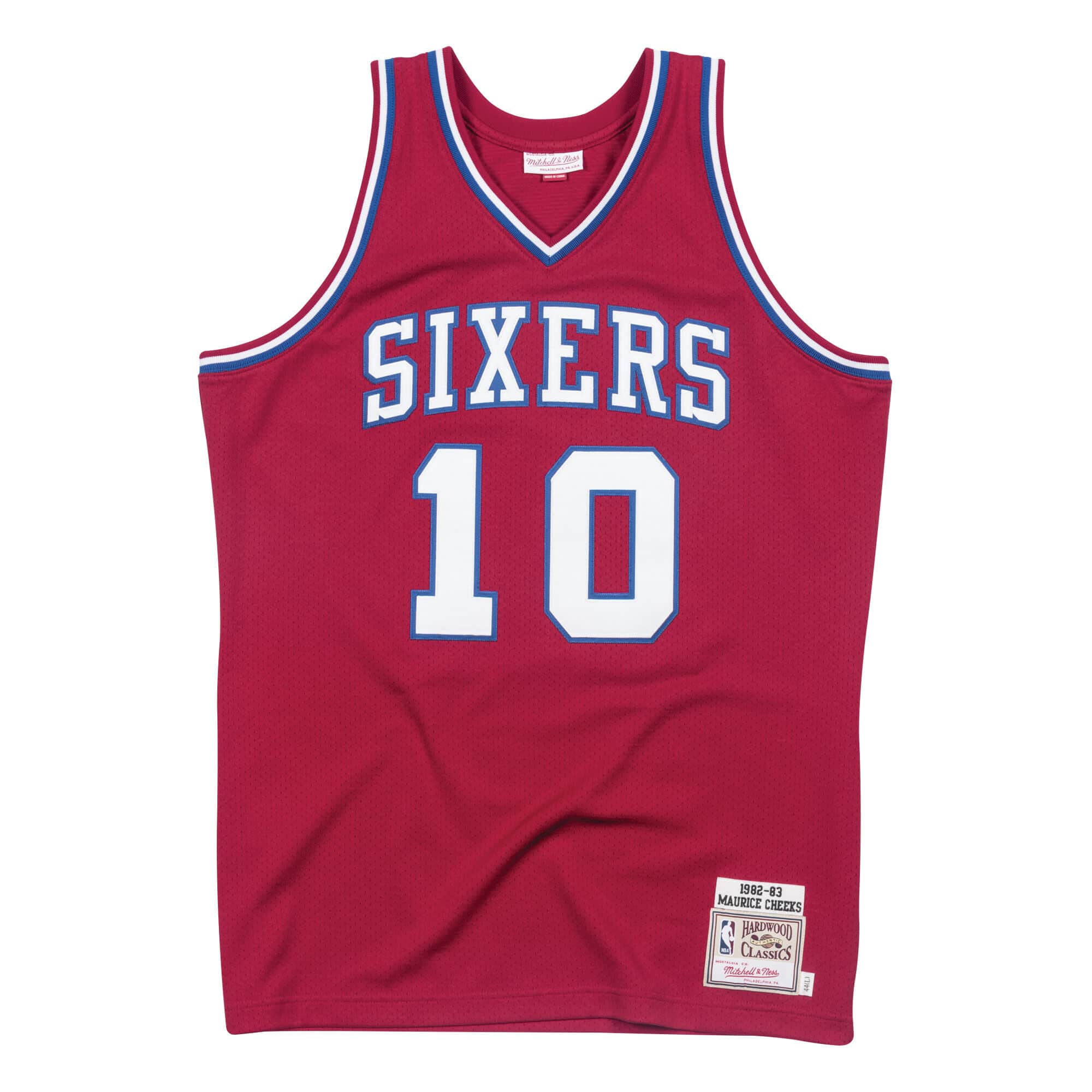 Maurice Cheeks 1982-83 Philadelphia 76ers Road Authentic Jersey