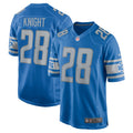 Zonovan Knight Detroit Lions Nike Team Game Jersey    Blue