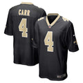 Men s Nike Derek Carr Black New Orleans Saints Game Jersey