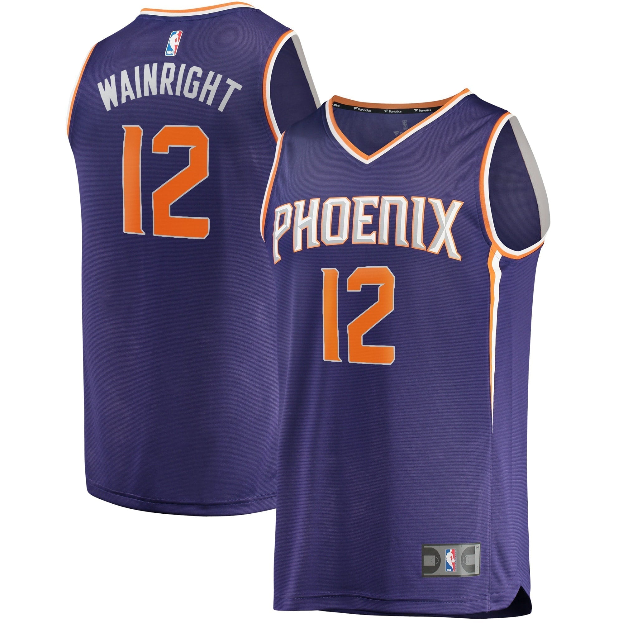 Men's Fanatics Branded Ish Wainright Purple Phoenix Suns 2021/22 Fast Break Replica Jersey - Icon Edition
