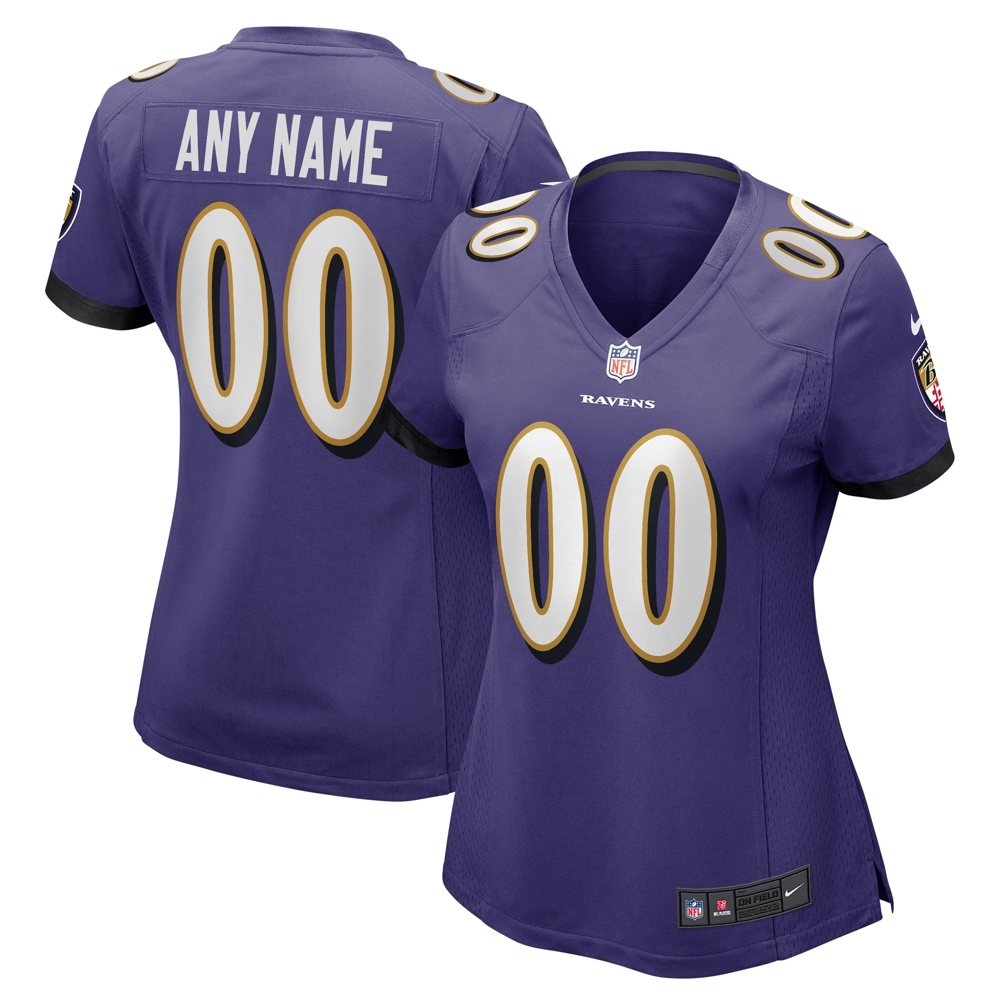 Baltimore Ravens Nike Women s Custom Game Jersey   Purple