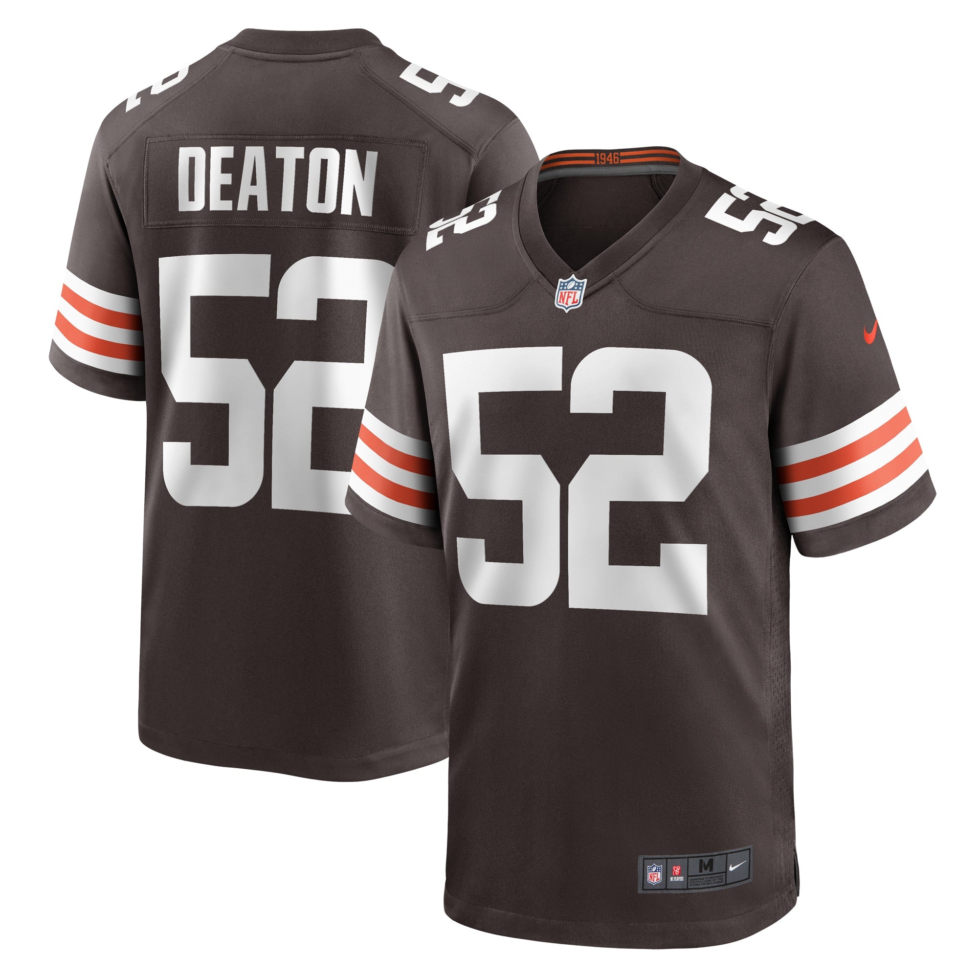 Dawson Deaton Cleveland Browns Nike Game Player Jersey   Brown