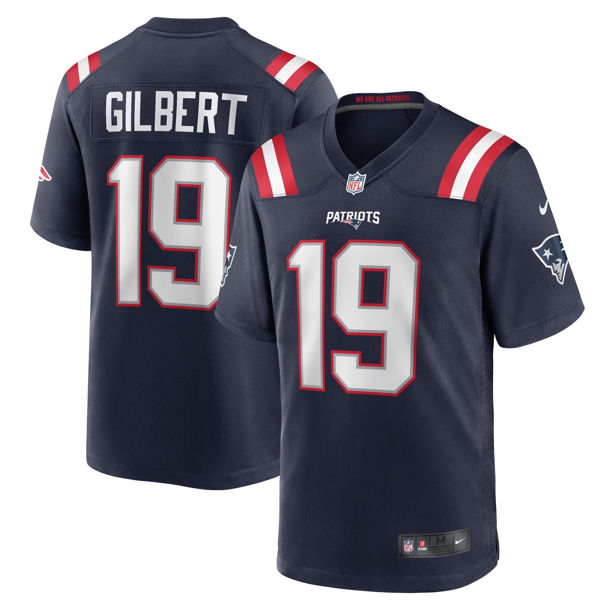 Men s Nike Garrett Gilbert Navy New England Patriots Home Game Player Jersey