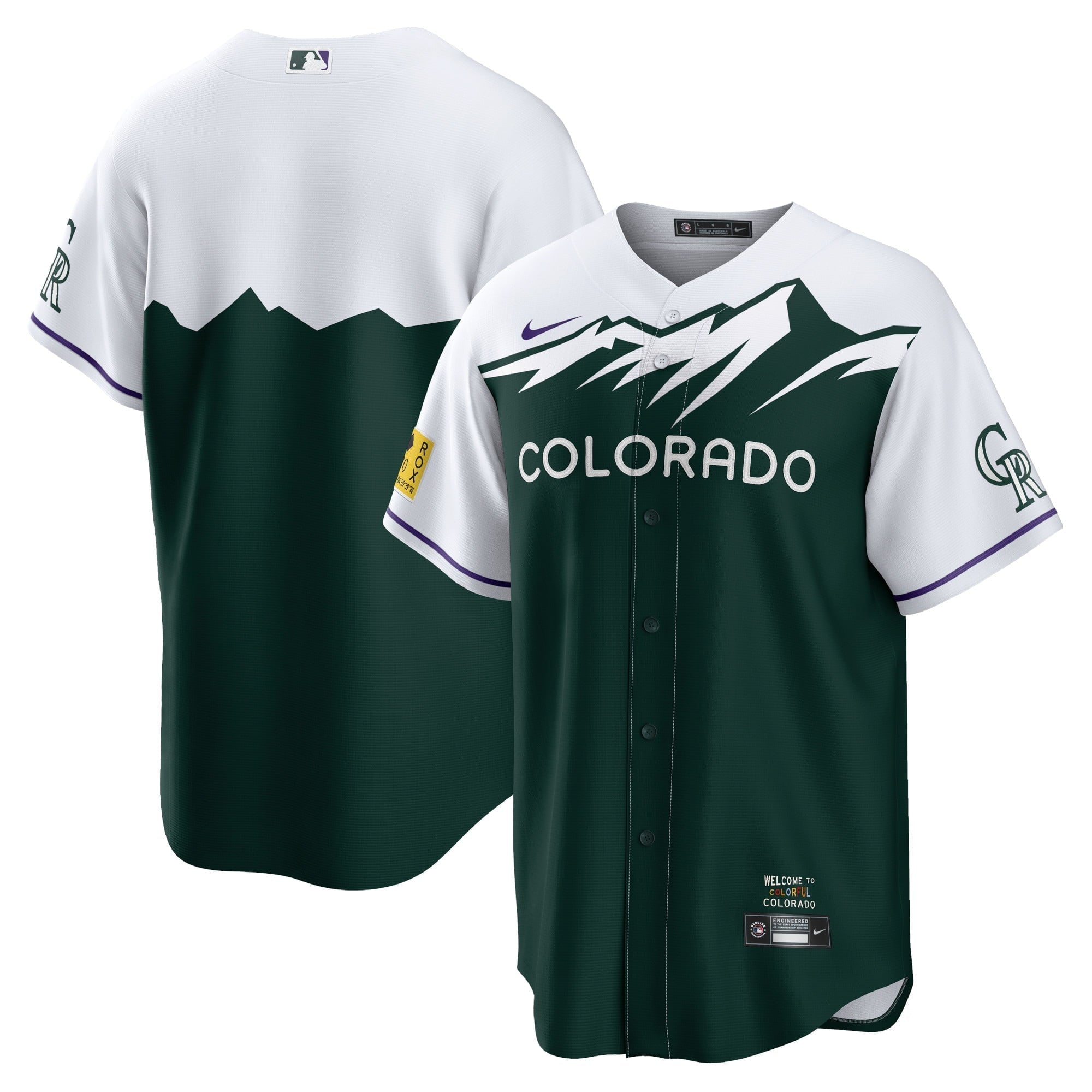 Men's Nike Green Colorado Rockies 2022 City Connect Replica Team Jersey