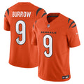 Joe Burrow Cincinnati Bengals Nike Vapor F.U.S.E. Limited Jersey   Orange