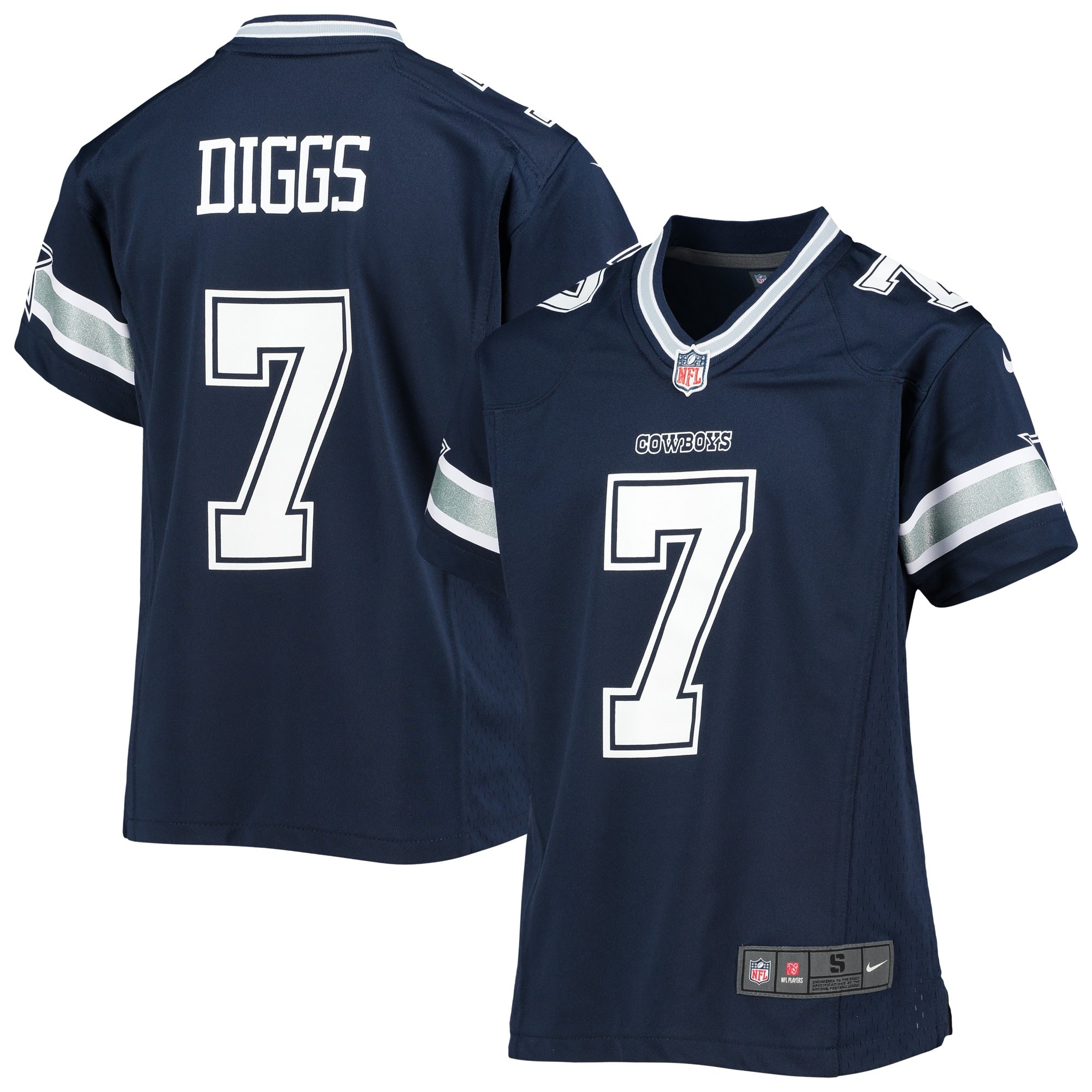 Trevon Diggs Dallas Cowboys Nike Youth Game Jersey   Navy