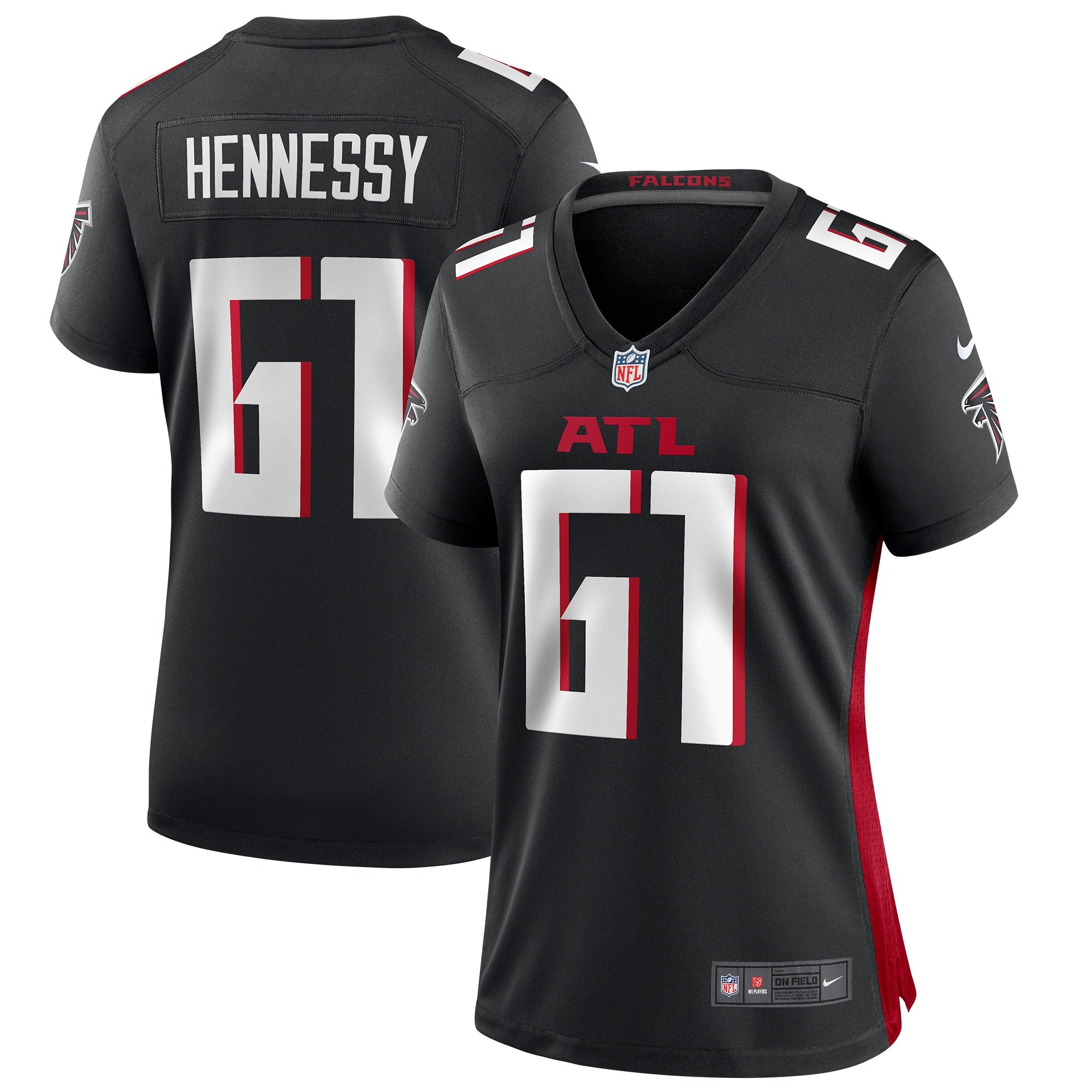 Matt Hennessy Atlanta Falcons Nike Women s Game Jersey   Black