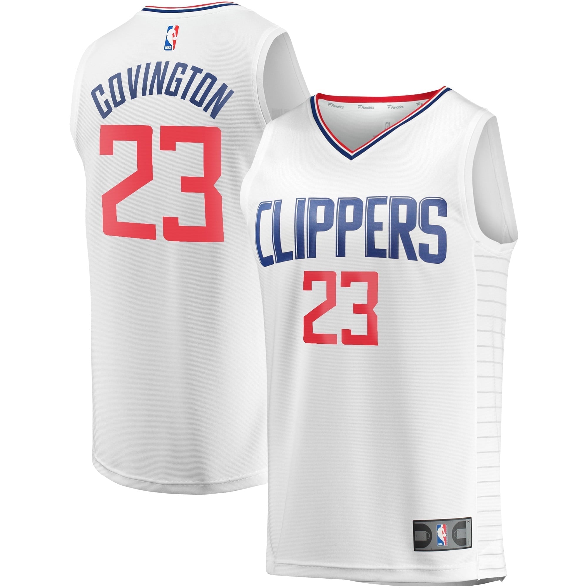 Men's Fanatics Branded Robert Covington White LA Clippers Fast Break Player Jersey - Association Edition