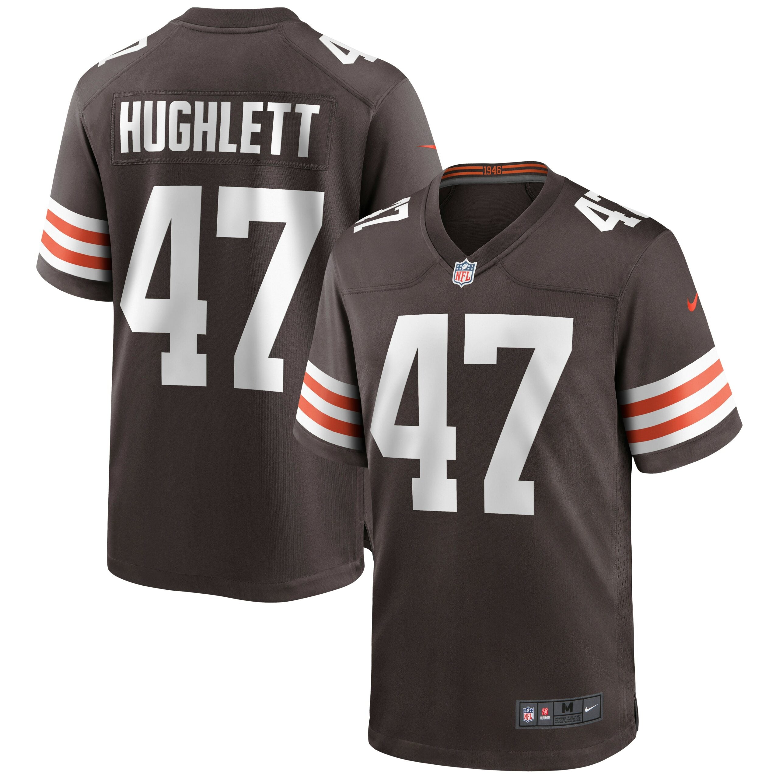Charley Hughlett Cleveland Browns Nike Game Jersey   Brown