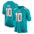 Men s Nike Tyreek Hill Aqua Miami Dolphins Game Jersey