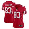 Women s Nike Willie Snead IV Scarlet San Francisco 49ers Game Player Jersey