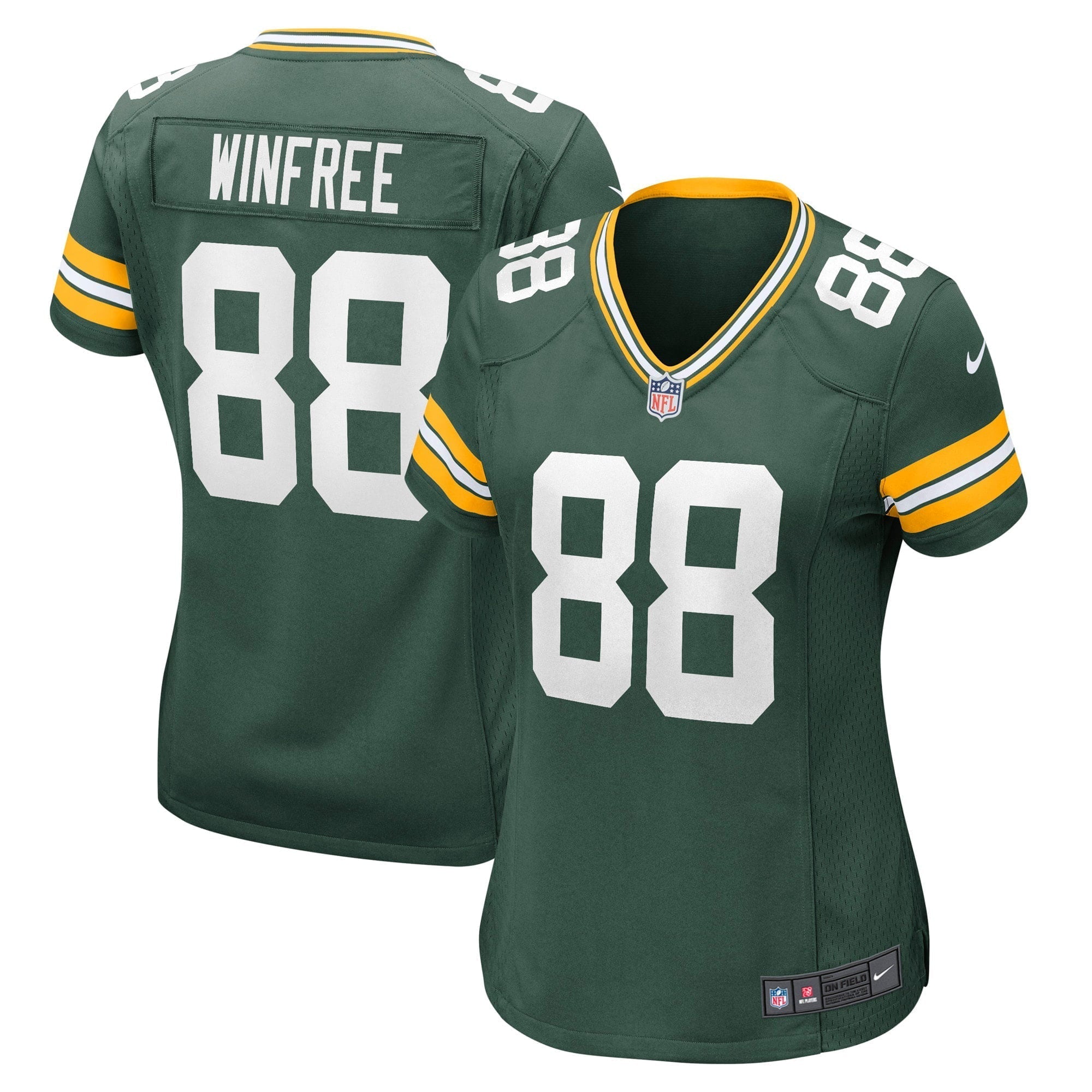 Women s Nike Juwann Winfree Green Green Bay Packers Game Jersey