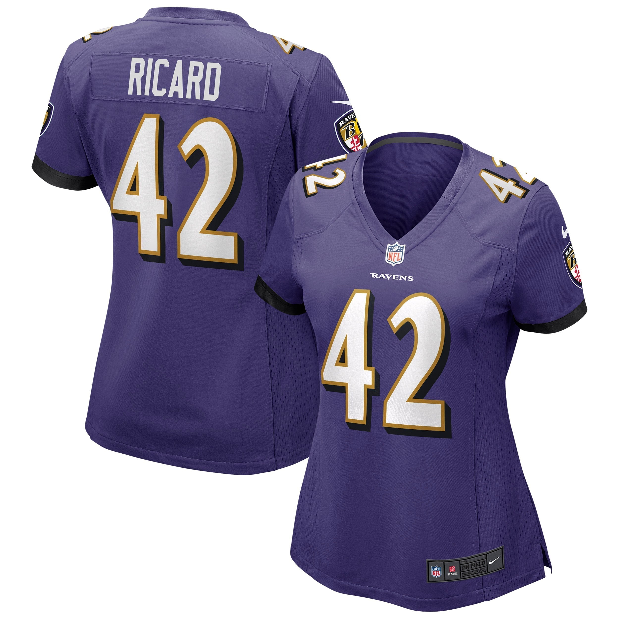 Women s Nike Patrick Ricard Purple Baltimore Ravens Game Jersey