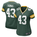 Women s Nike Kiondre Thomas Green Green Bay Packers Game Player Jersey