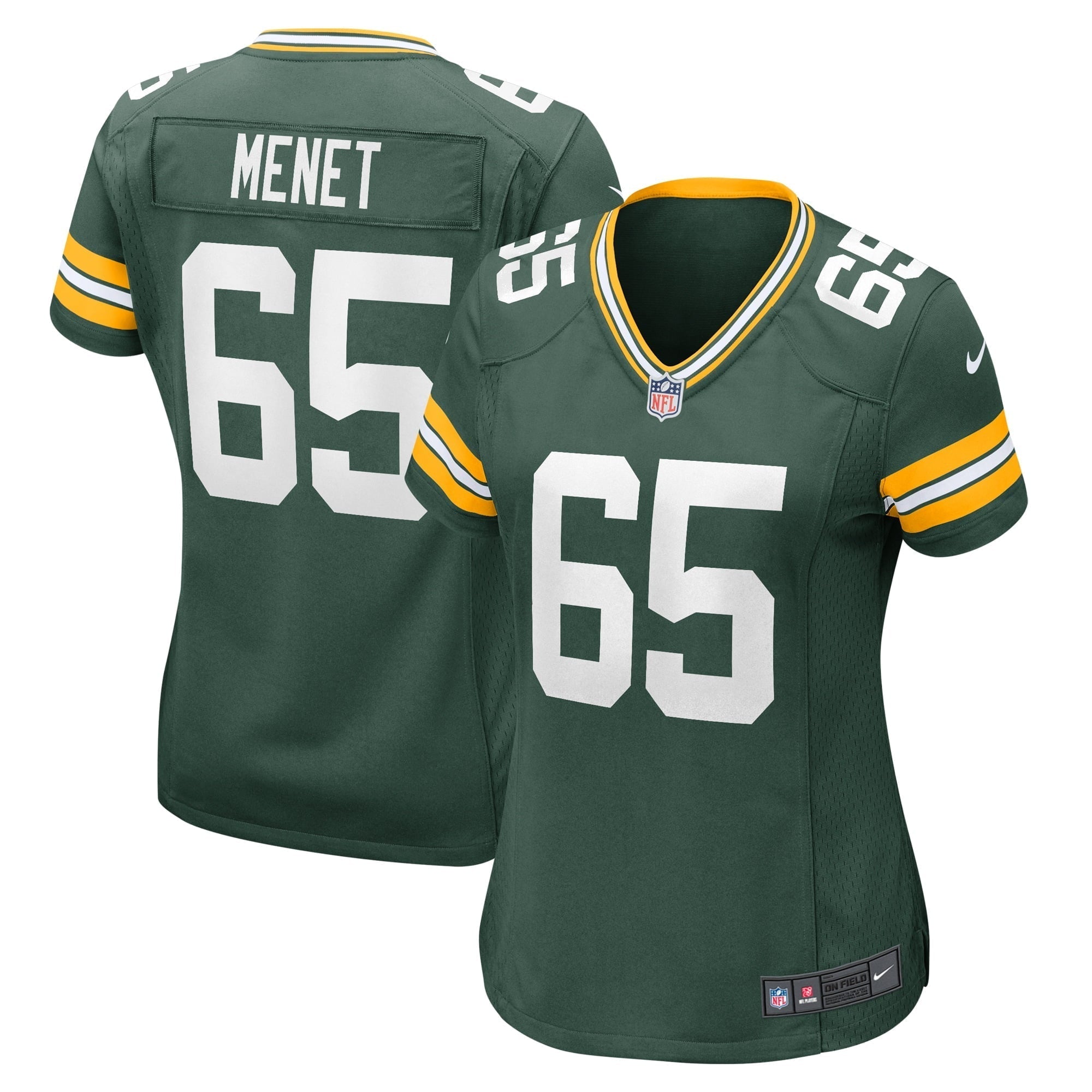 Women s Nike Michal Menet Green Green Bay Packers Home Game Player Jersey