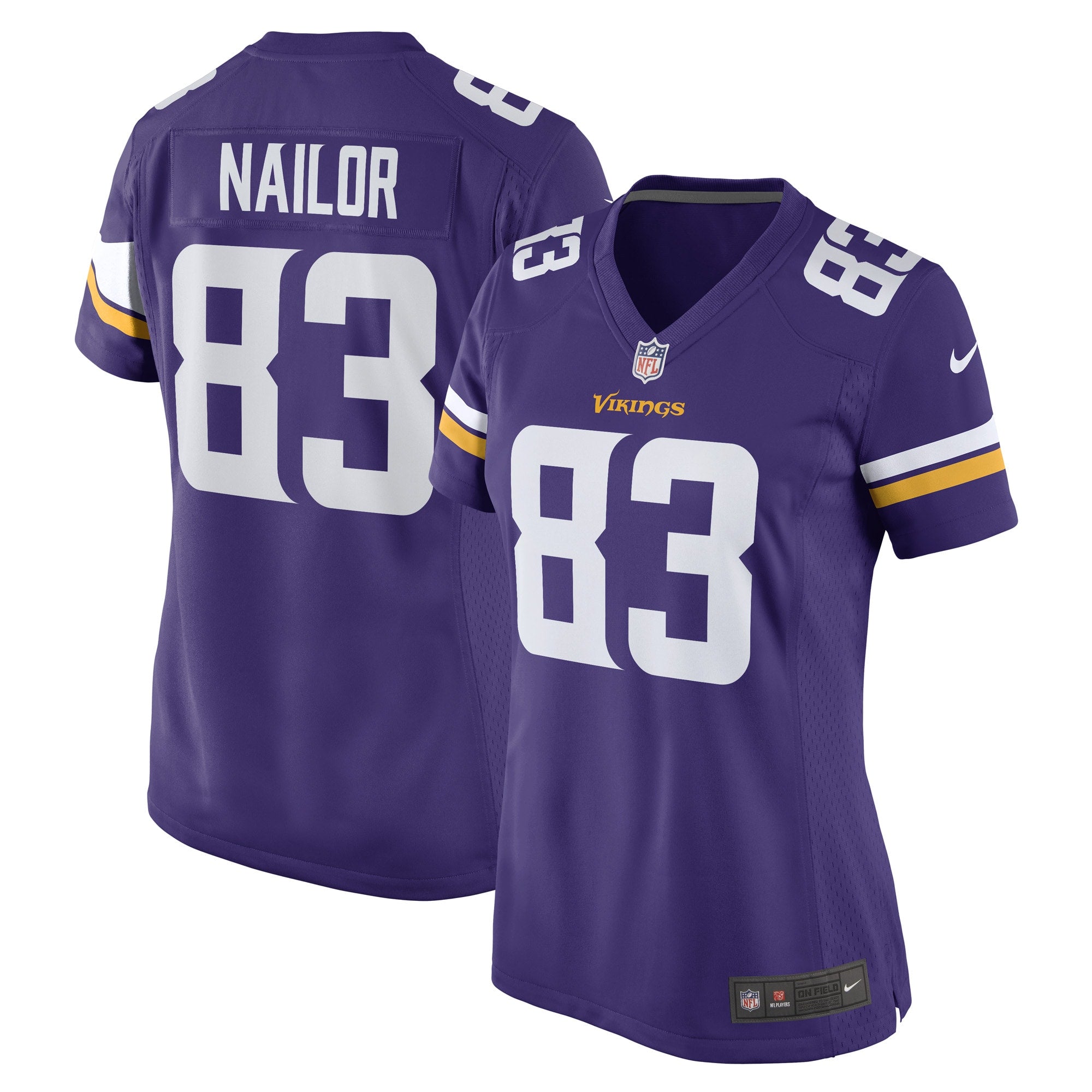 Jalen Nailor Minnesota Vikings Nike Women s Game Player Jersey   Purple