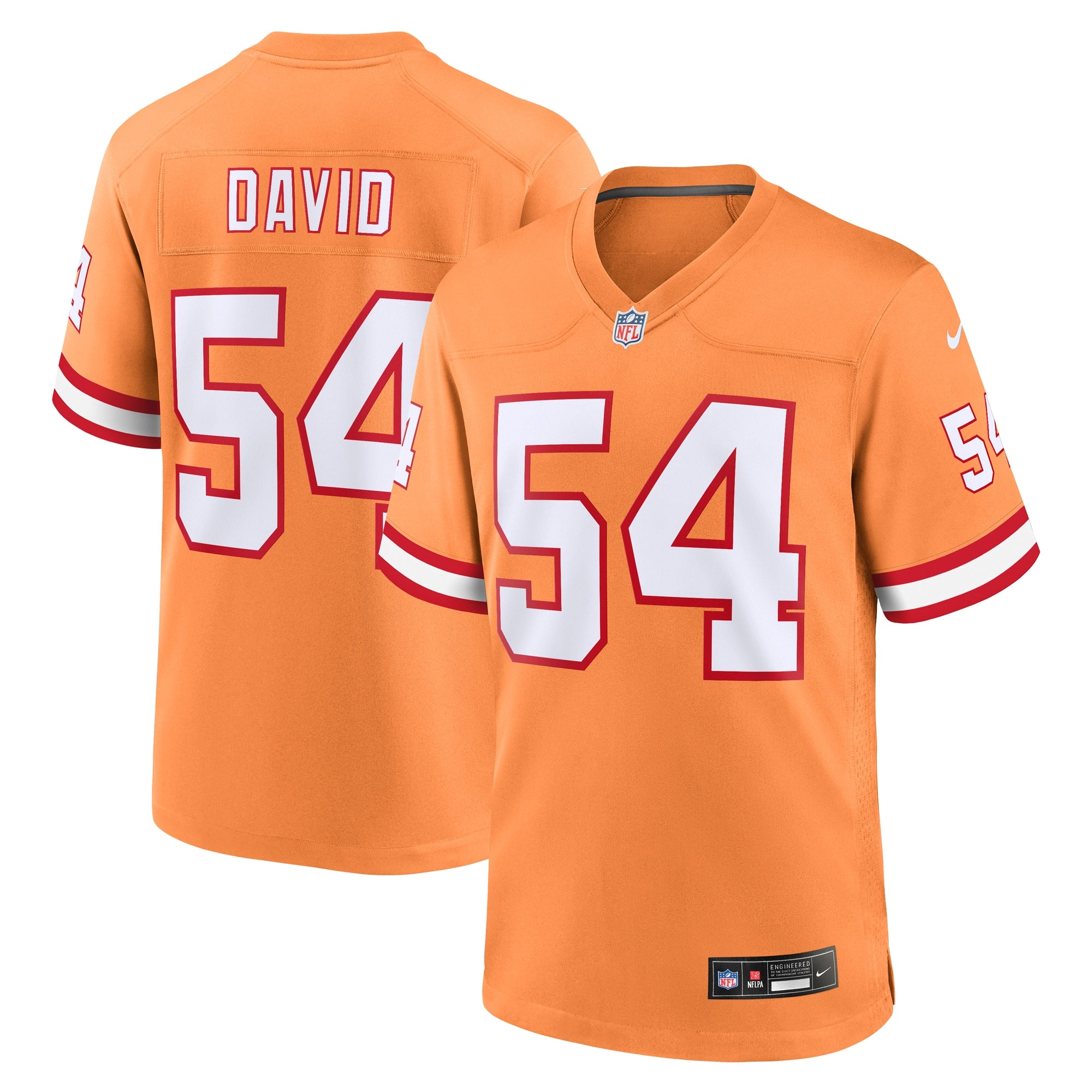Lavonte David Tampa Bay Buccaneers Nike Throwback Game Jersey   Orange