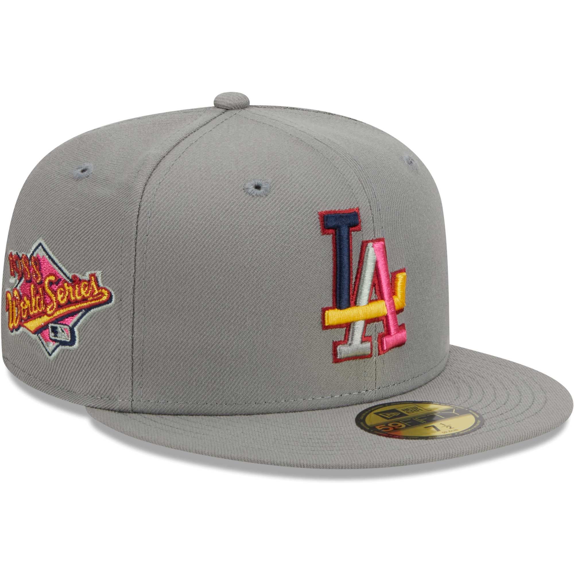 Los Angeles Dodgers New Era Color Pack 59FIFTY Fitted Hat - Gray