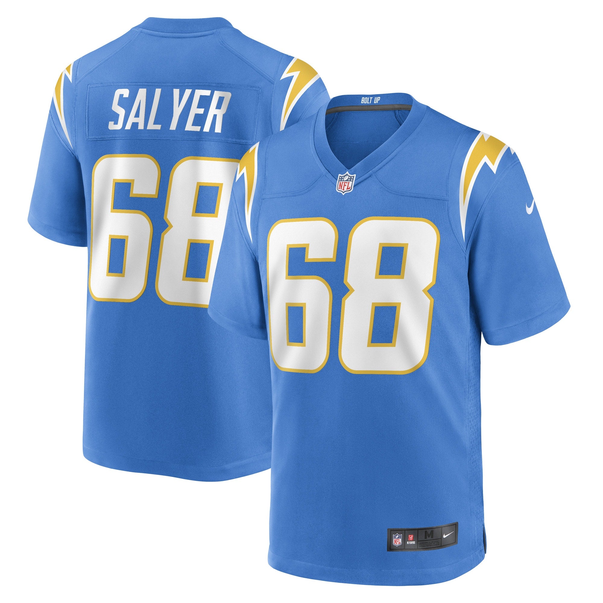Jamaree Salyer Los Angeles Chargers Nike Game Player Jersey   Powder Blue