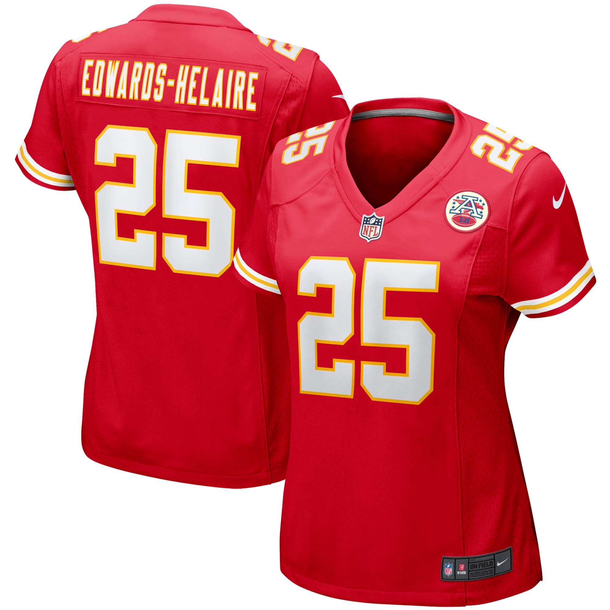 Clyde Edwards-Helaire Kansas City Chiefs Nike Women s Player Jersey   Red