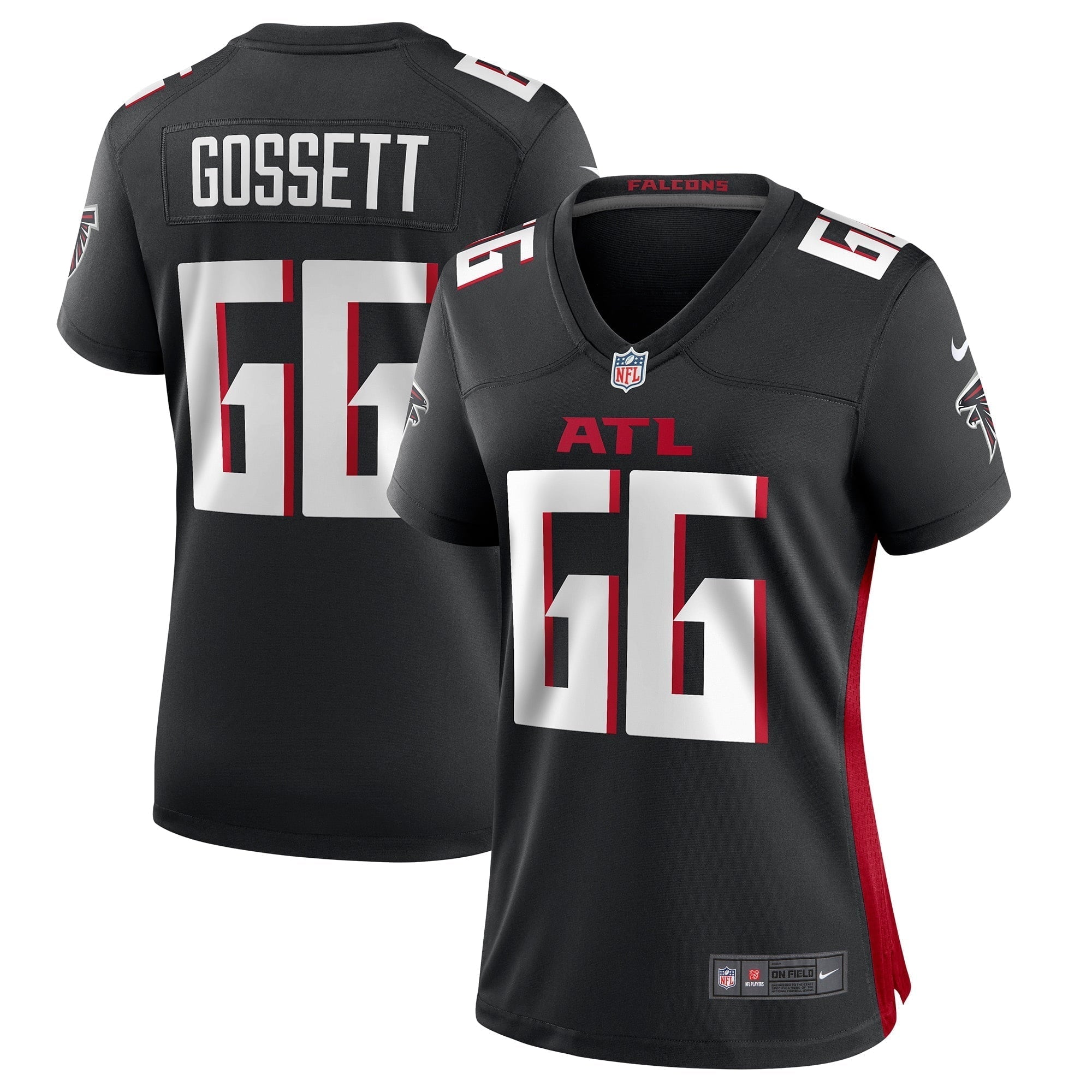 Women s Nike Colby Gossett Black Atlanta Falcons Game Jersey