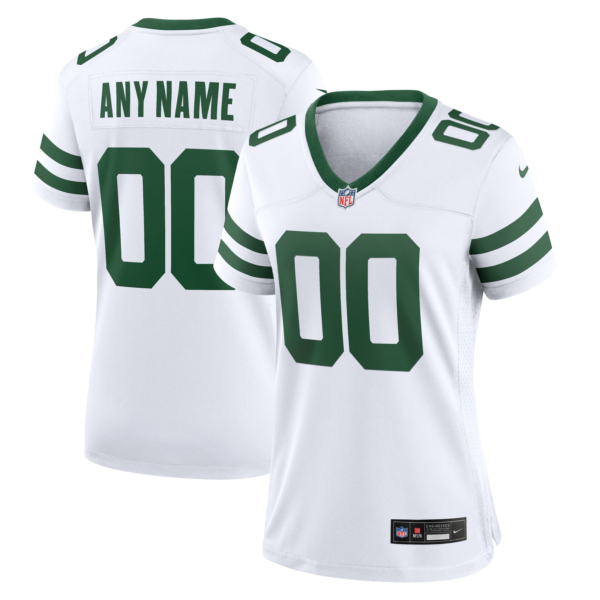 New York Jets Nike Women s Legacy Custom Game Jersey   White
