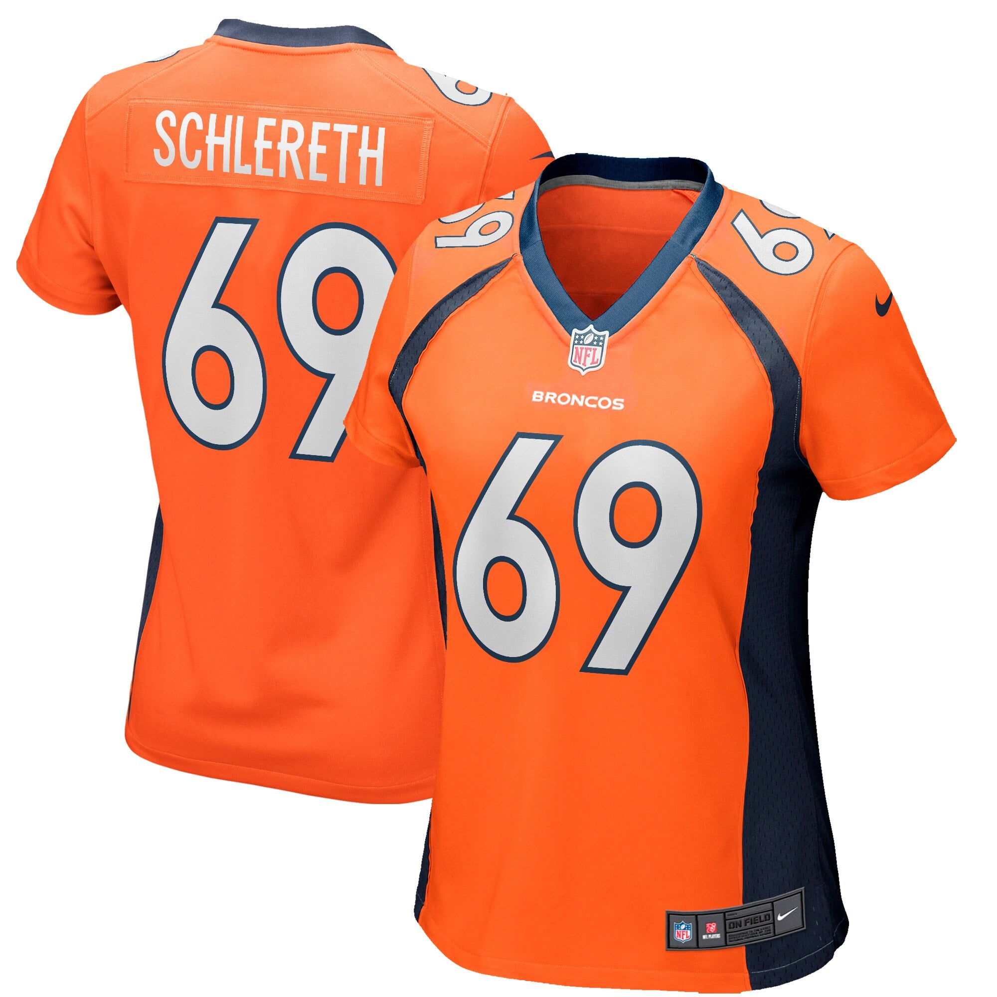 Mark Schlereth Denver Broncos Nike Women s Game Retired Player Jersey   Orange