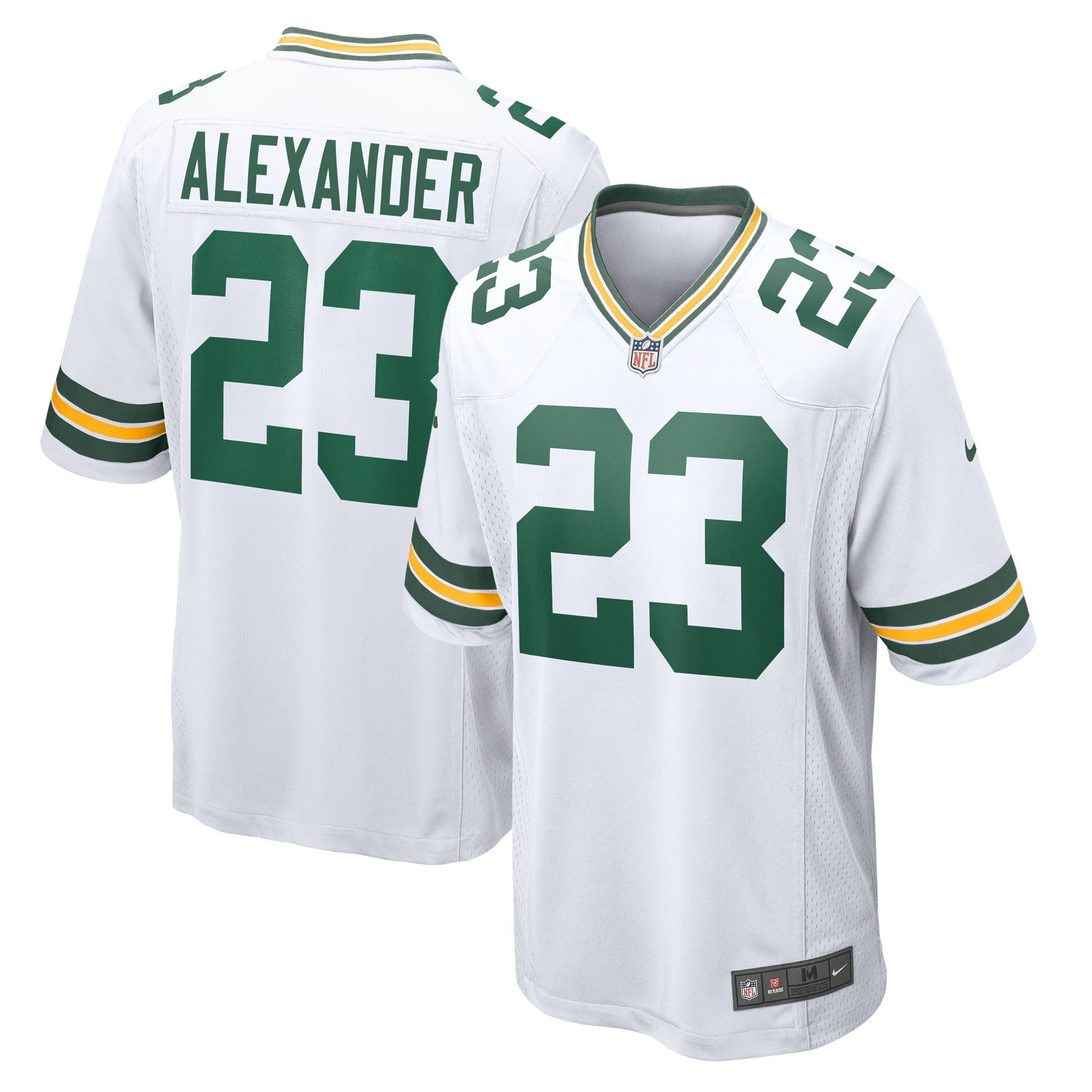 Men s Nike Jaire Alexander White Green Bay Packers Game Player Jersey