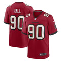Men s Nike Logan Hall Red Tampa Bay Buccaneers Game Player Jersey