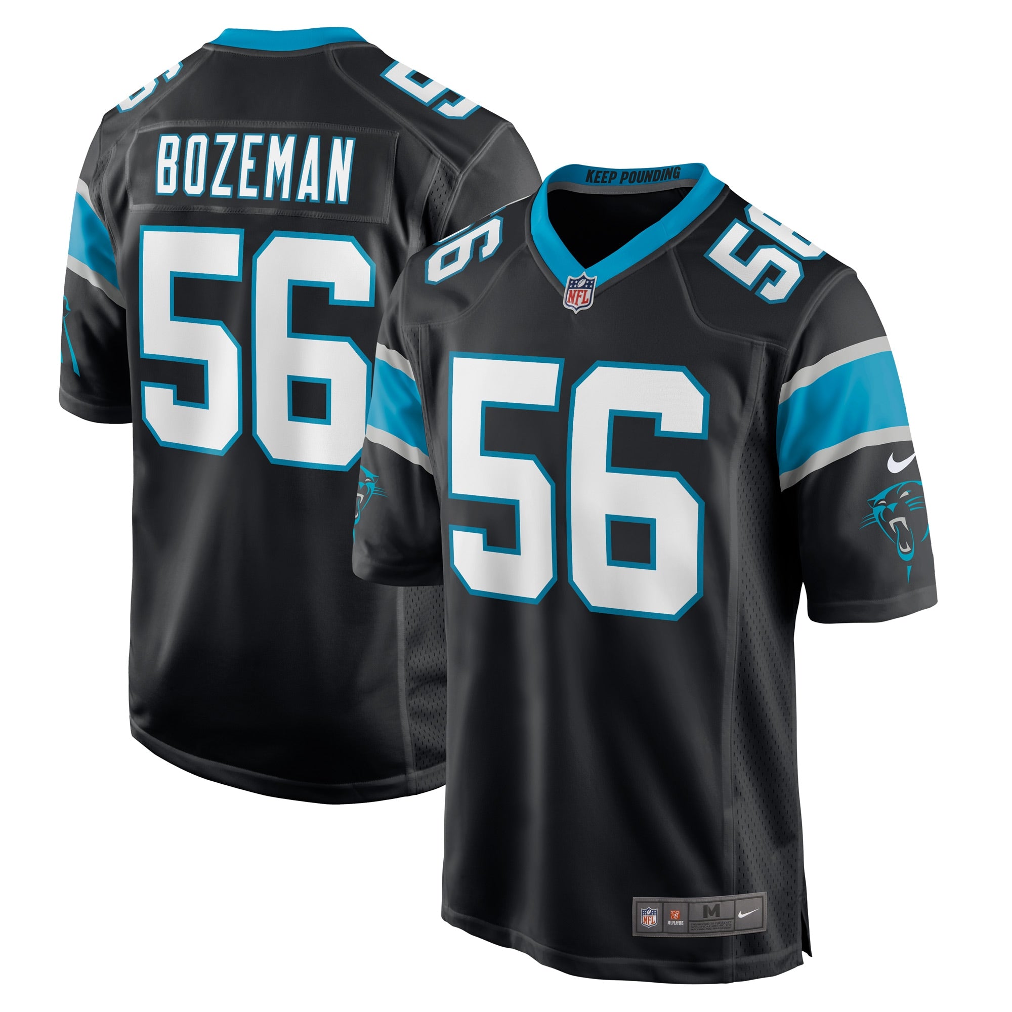 Bradley Bozeman Carolina Panthers Nike Game Player Jersey   Black