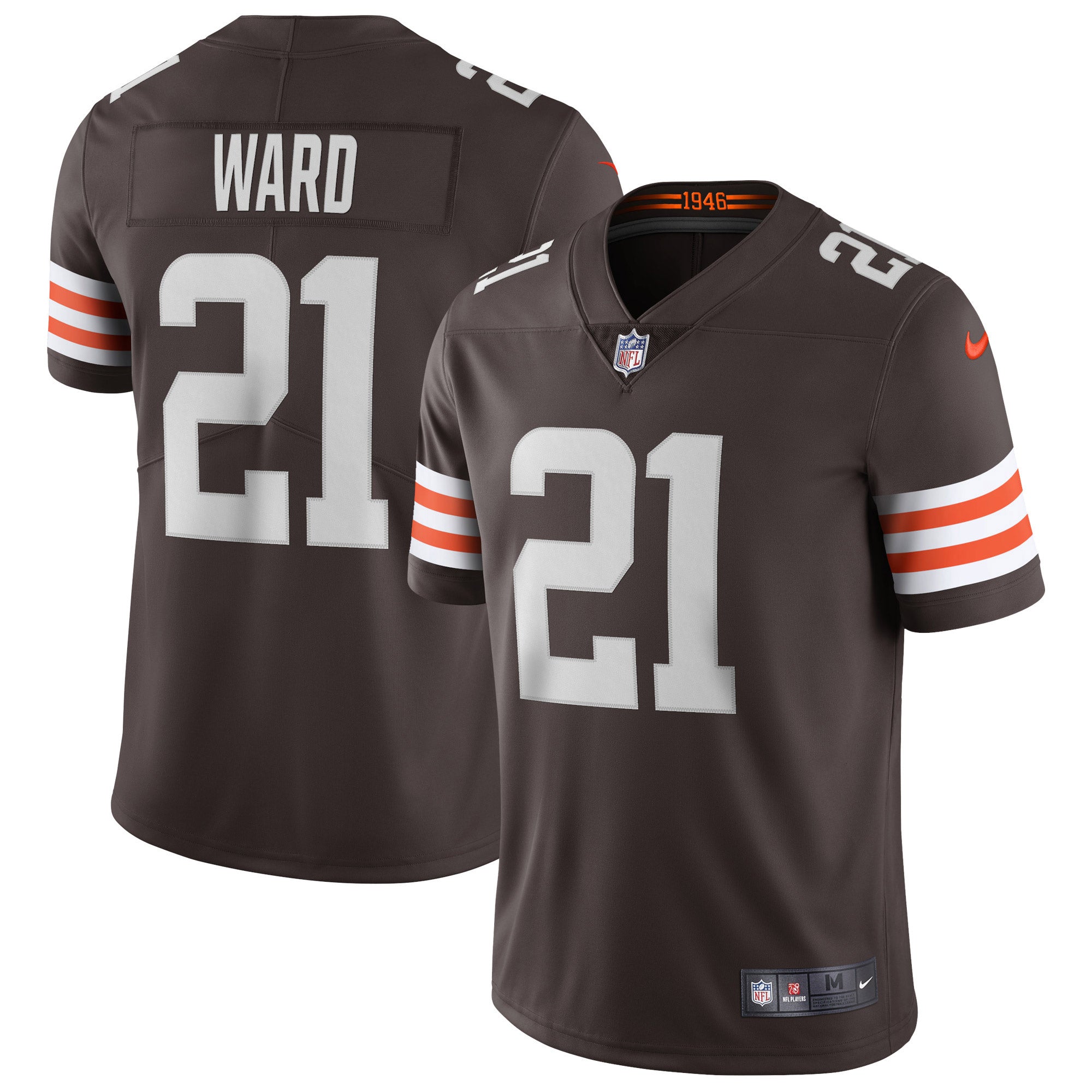 Denzel Ward Cleveland Browns Nike Vapor Limited Jersey   Brown