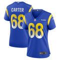 Women s Nike T.J. Carter Royal Los Angeles Rams Game Player Jersey