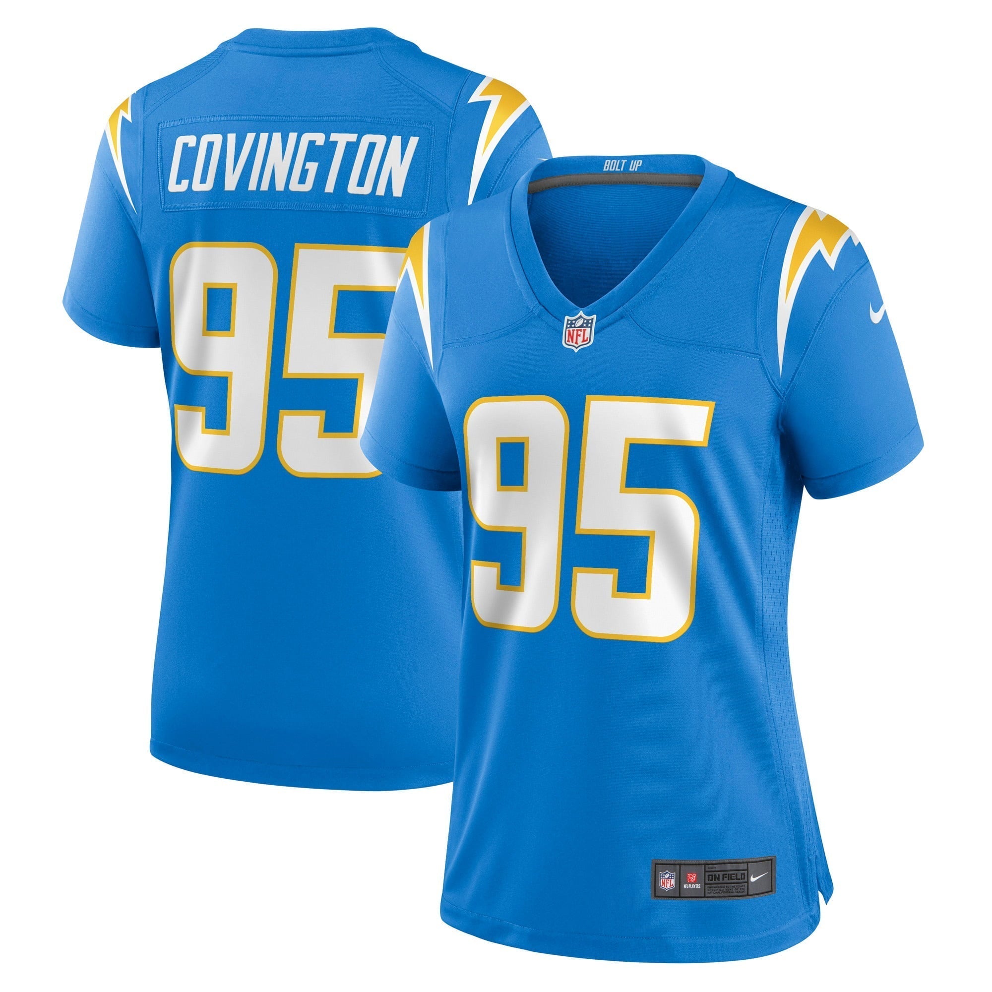 Women s Nike Christian Covington Powder Blue Los Angeles Chargers Game Jersey