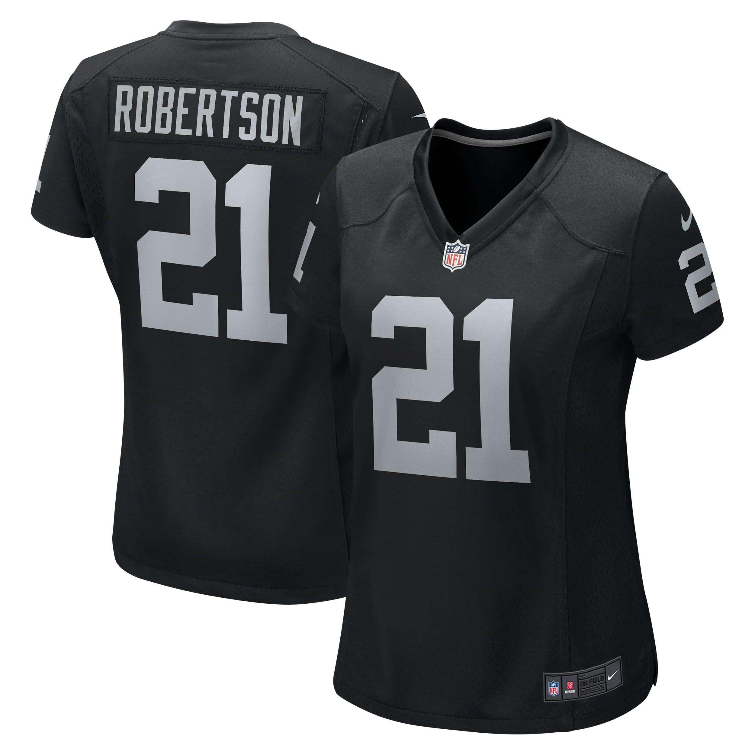 Amik Robertson Las Vegas Raiders Nike Women s Team Game Jersey   Black