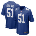 Men s Nike Azeez Ojulari Royal New York Giants Game Player Jersey