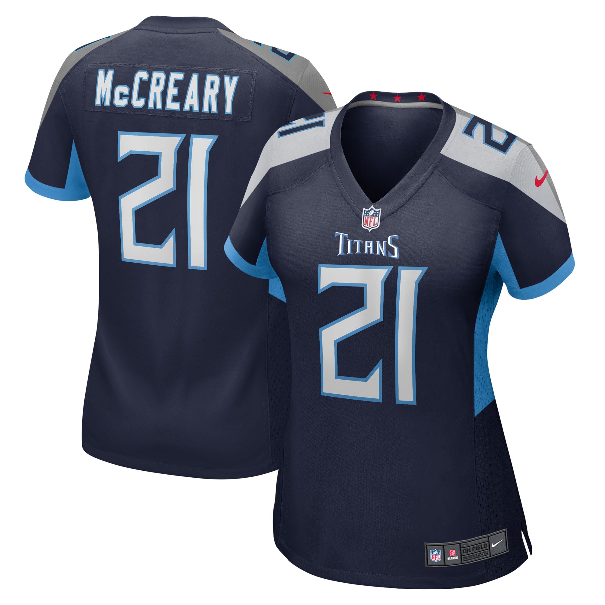 Roger McCreary Tennessee Titans Nike Women s Game Player Jersey   Navy