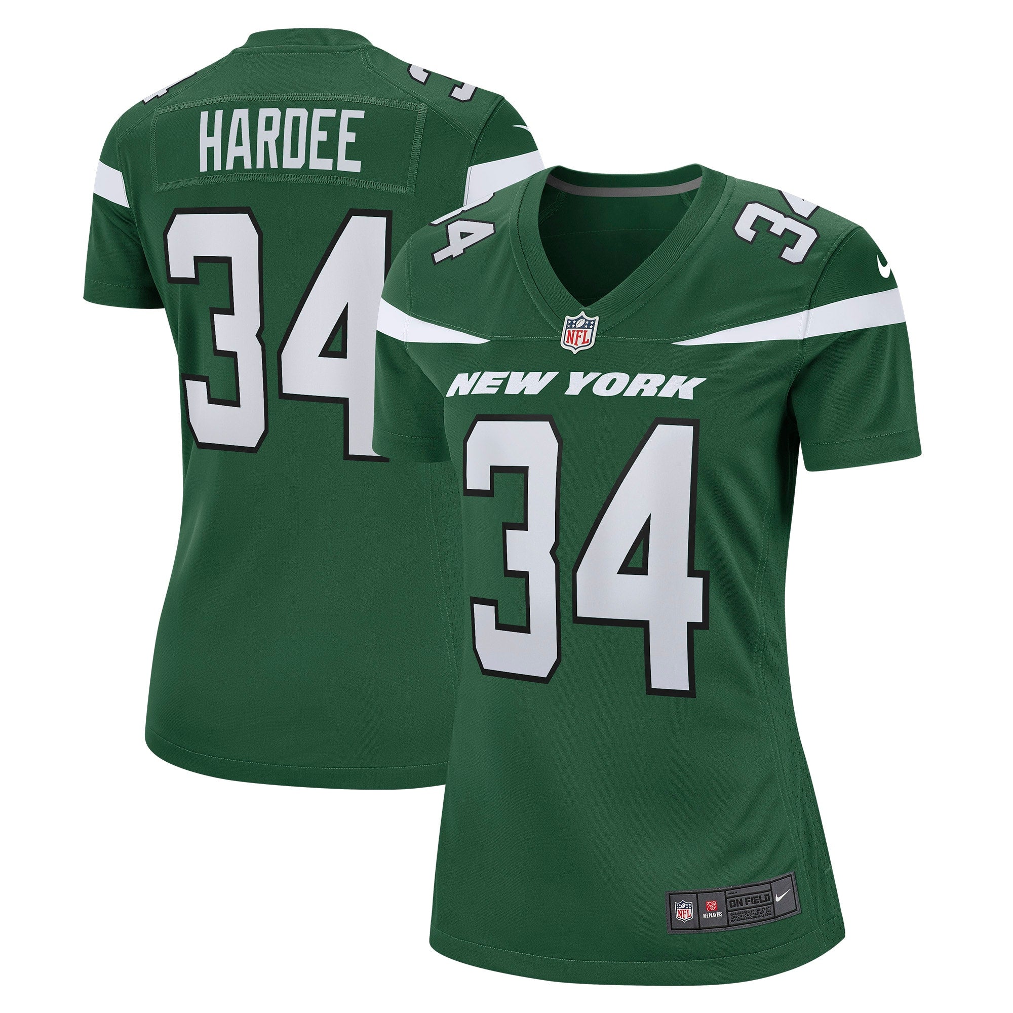 Justin Hardee New York Jets Nike Women s Game Jersey   Gotham Green