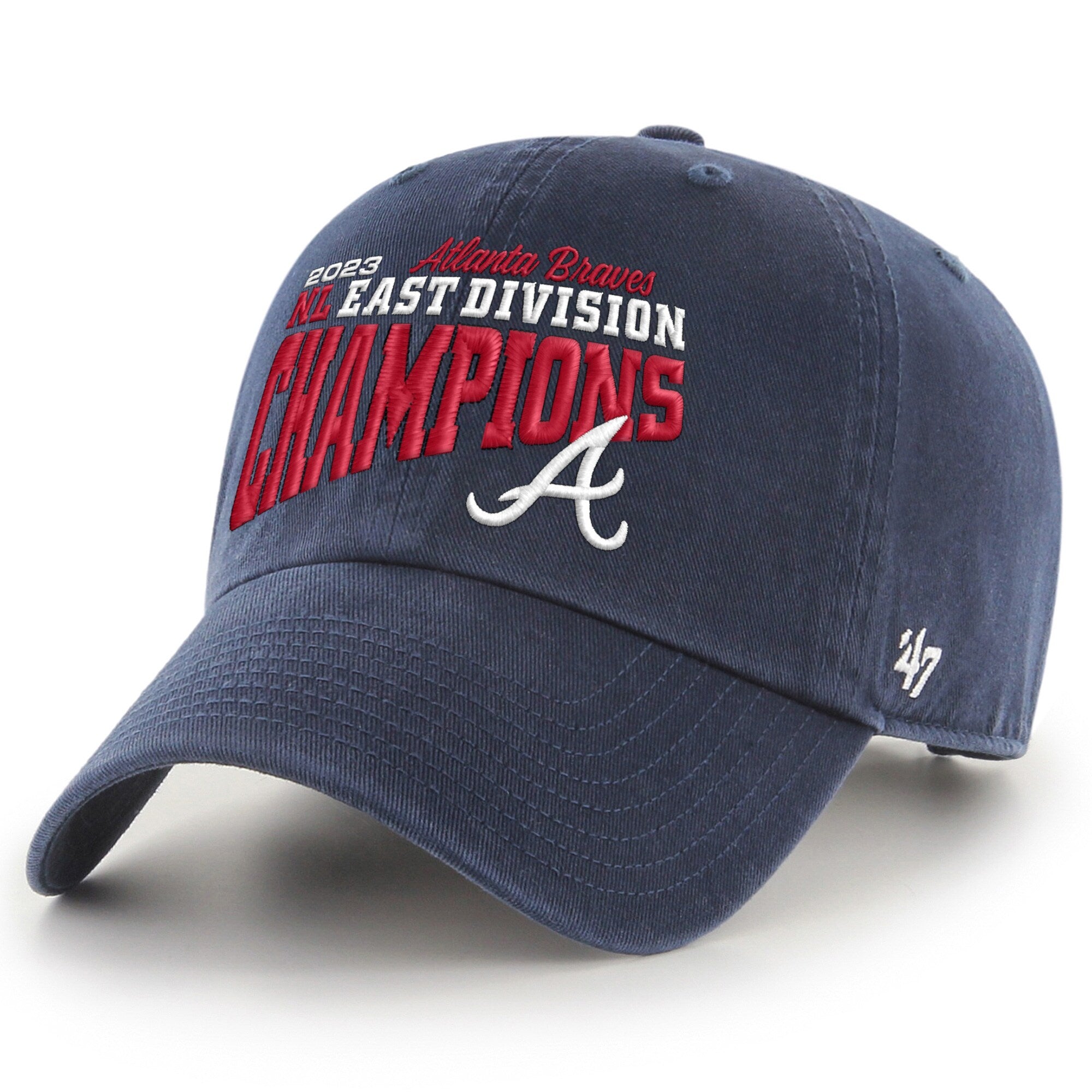 Atlanta Braves '47 2023 NL East Division Champions Cleanup Adjustable Hat Navy