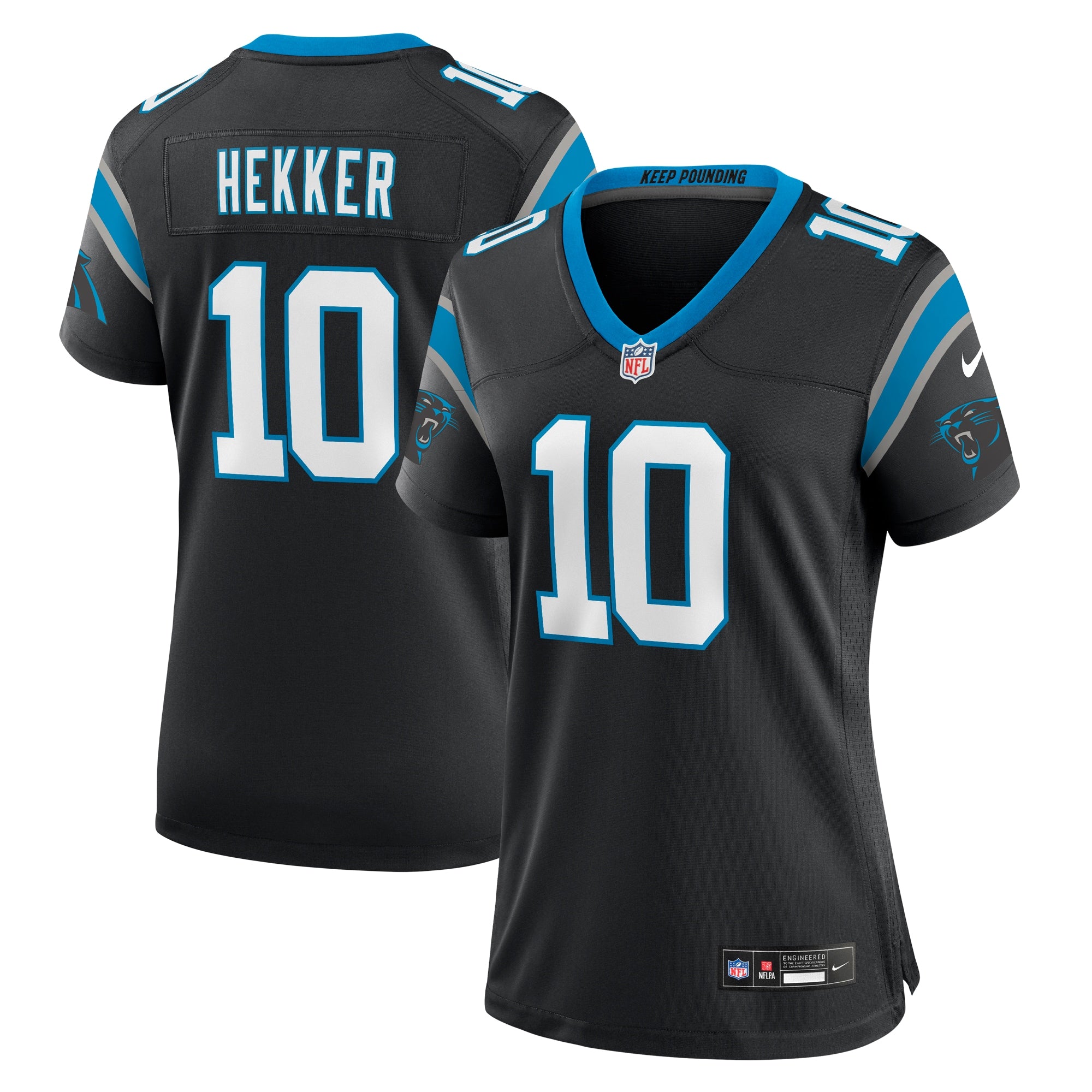 Johnny Hekker Carolina Panthers Nike Women s Team Game Jersey   Black