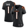 Ja Marr Chase Cincinnati Bengals Nike Women s Game Jersey   Black