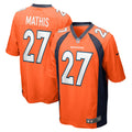 Damarri Mathis Denver Broncos Nike Game Player Jersey   Orange