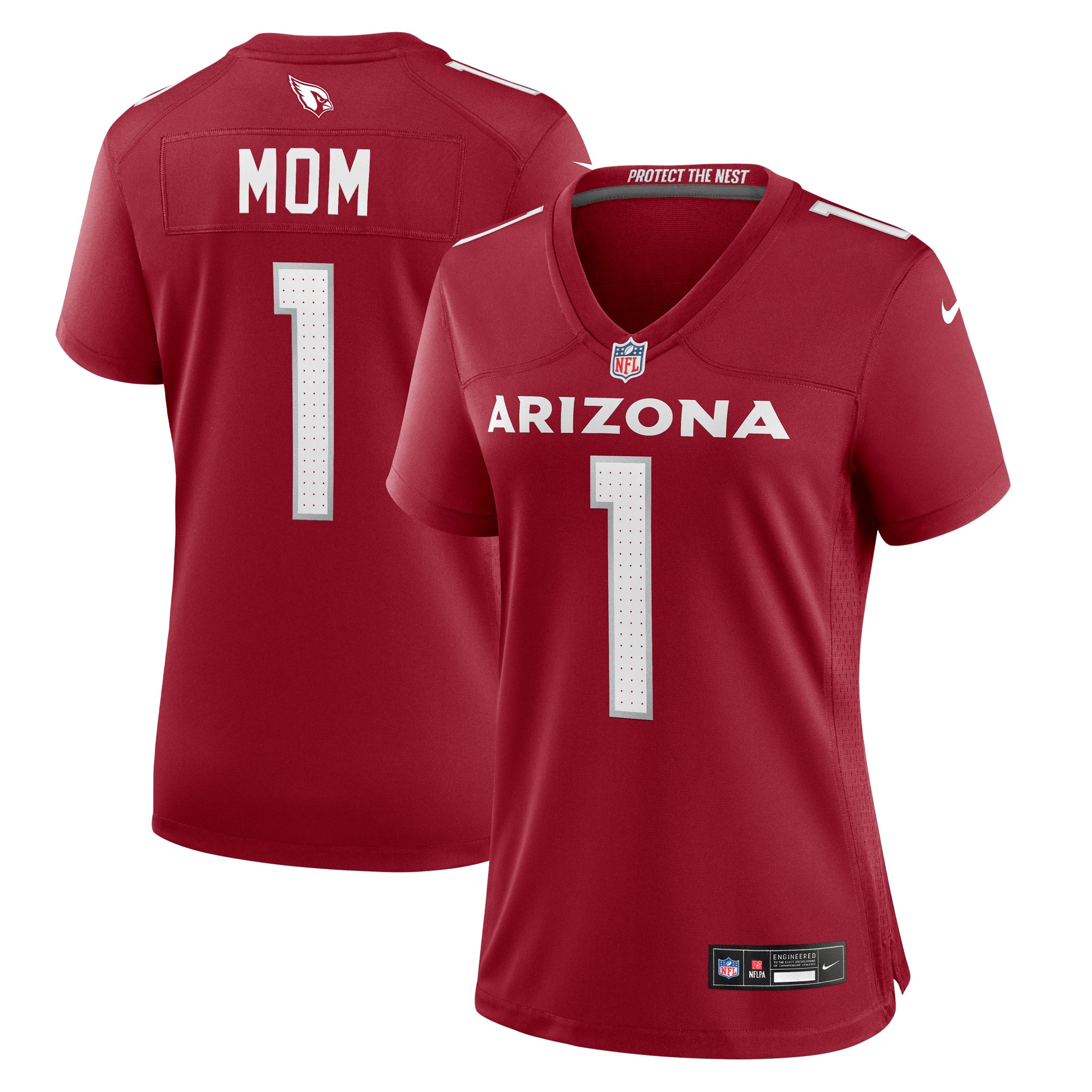 Number 1 Mom Arizona Cardinals Nike Women s Game Jersey   Cardinal