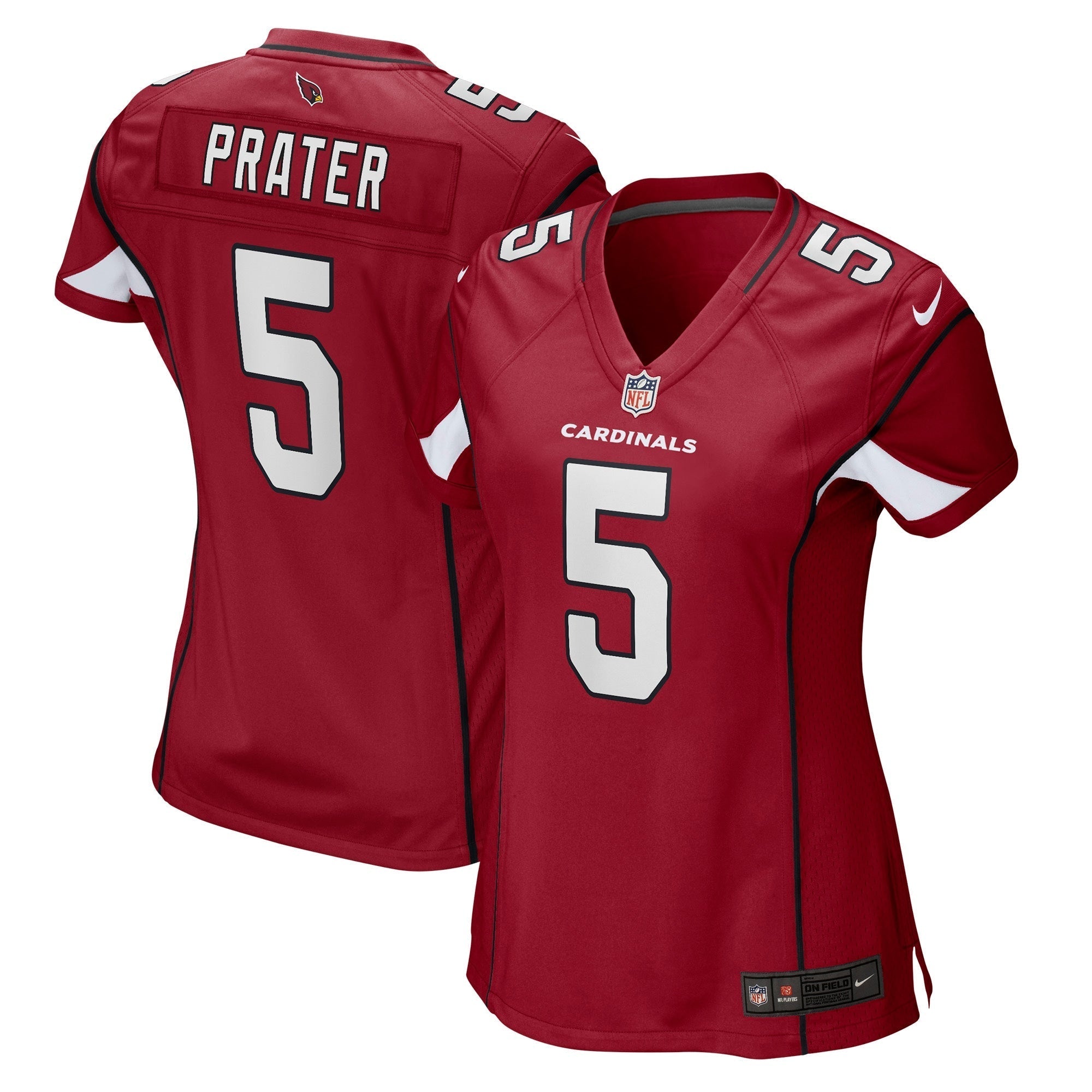 Women s Nike Matt Prater Cardinal Arizona Cardinals Game Jersey