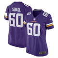 Josh Sokol Minnesota Vikings Nike Women s Home Game Player Jersey   Purple