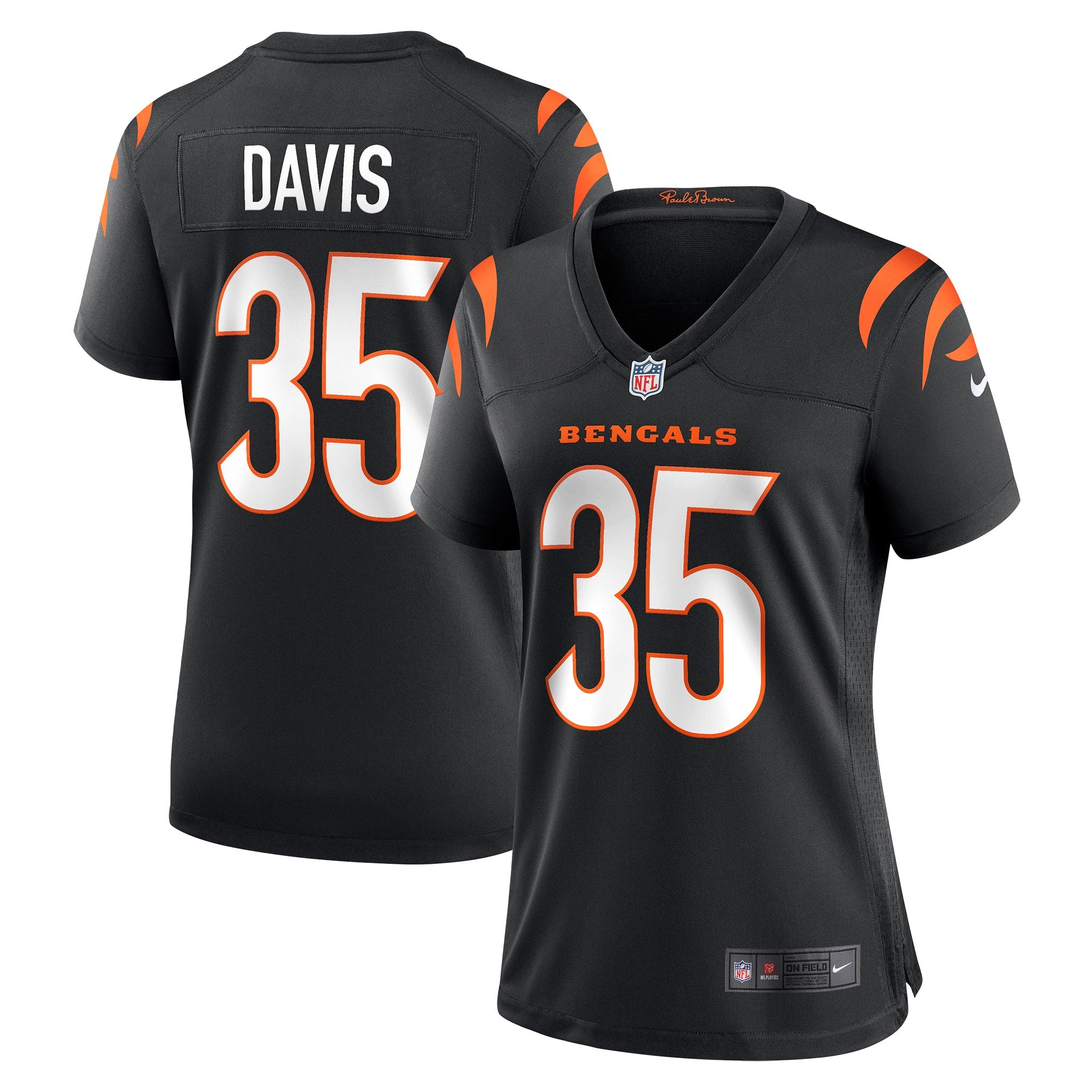 Jalen Davis Cincinnati Bengals Nike Women s Game Player Jersey   Black