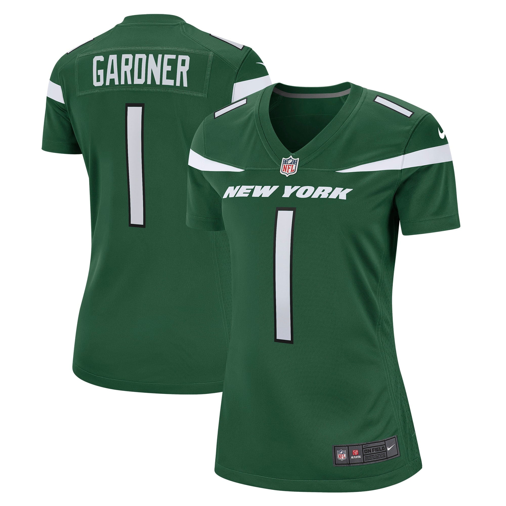Women s Nike Ahmad Sauce Gardner Green New York Jets Game Jersey