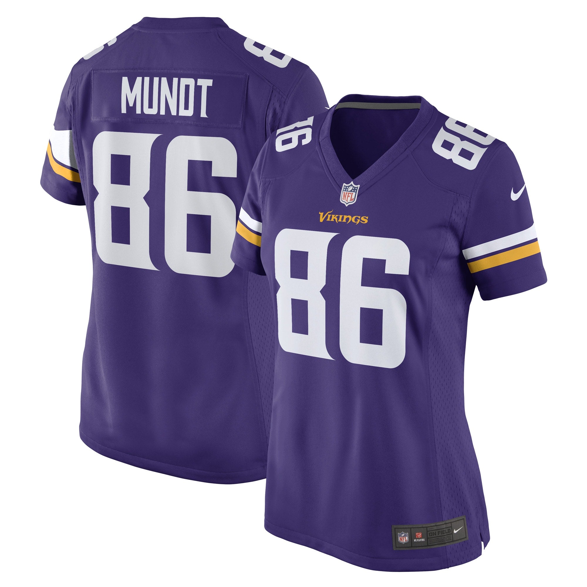 Johnny Mundt Minnesota Vikings Nike Women s Game Player Jersey   Purple
